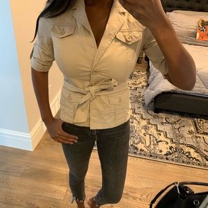Nordstrom Caslon belted safari jacket